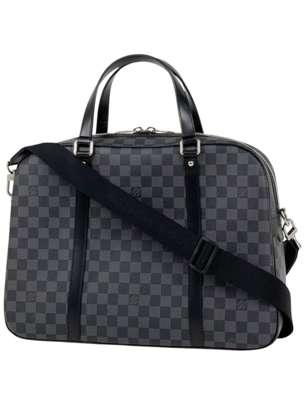 Louis Vuitton Business 2-Way Shoulder Bag Damier Graphite Black